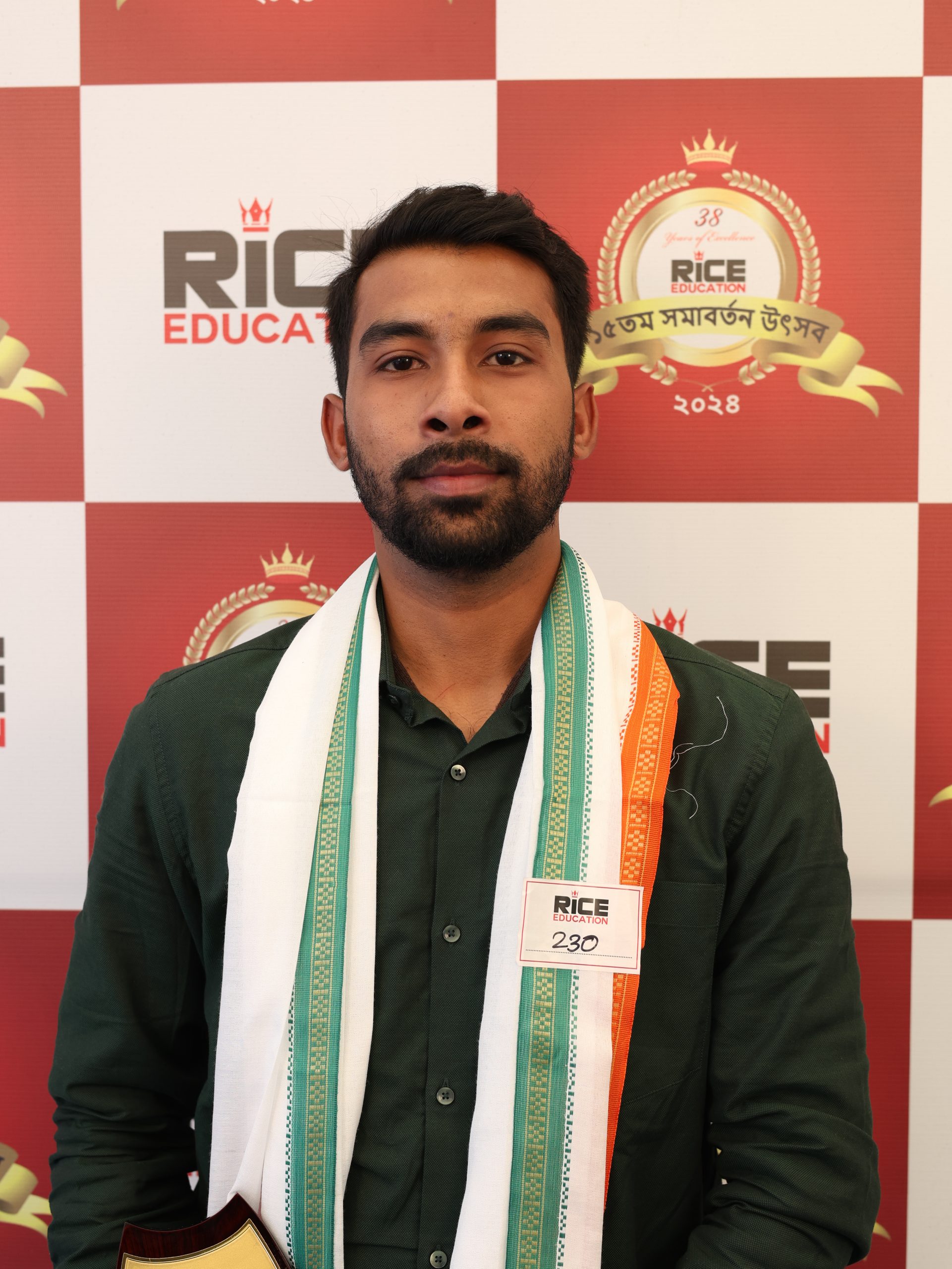 Anindya Ghosh, RICE Education topper
