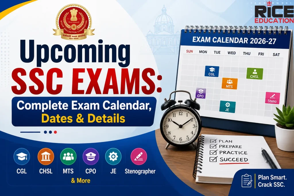 Upcoming SSC Exams: Complete Exam Calendar, Dates & Details